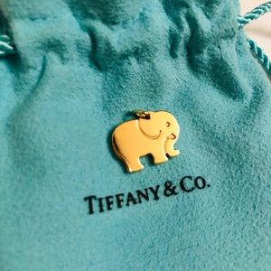 Tiffany 18k gold elephant charm